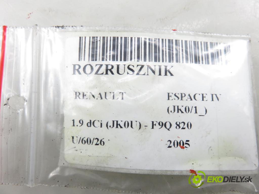 RENAULT ESPACE IV (JK0/1_) MINIVAN 2005 85,00 1.9 dCi 116 - F9Q 820 1870,00 Štartér S3058PR (Štartér)