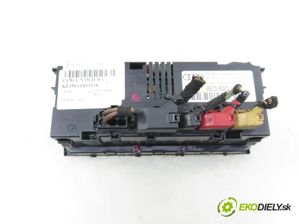AUDI A4 (8E2, B6) SEDAN 2001 96,00 1.9 TDI PD 130 - AWX 1896,00 Panel kúrenia KLIMATRONIK 8E0820043