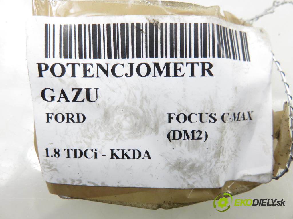 FORD FOCUS C-MAX (DM2) MINIVAN 2006 85,00 1.8 TDCi - KKDA 1753,00 potenciometr plynového pedálu 3M519F836AF (Potenciometr plynového pedálu)