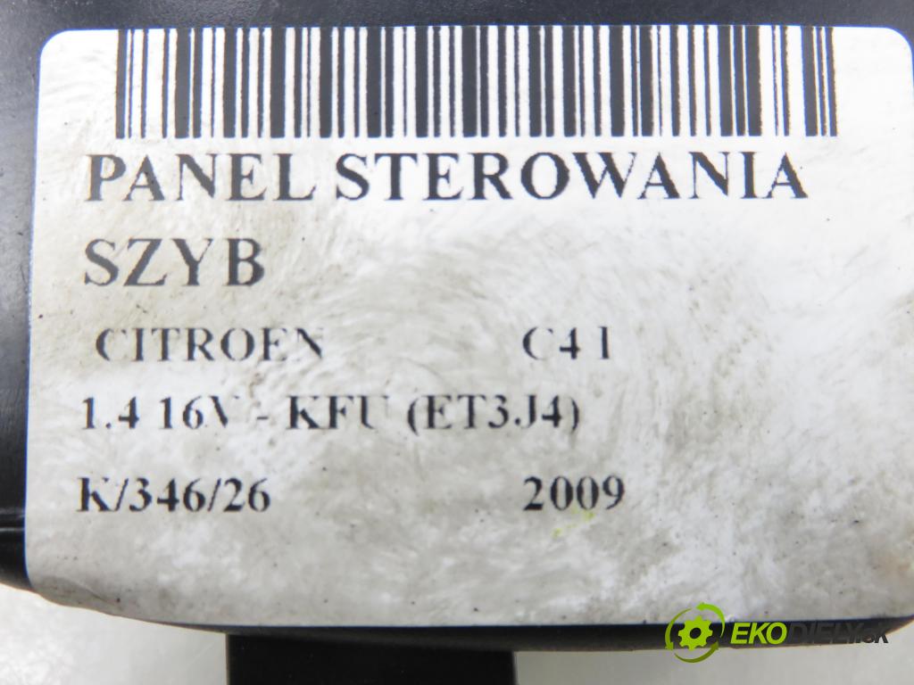 CITROEN C4 I (LC_) HB 2009 65,00 1.4 16V 88 - KFU 1360,00 Panel ovládania okien 9651464277