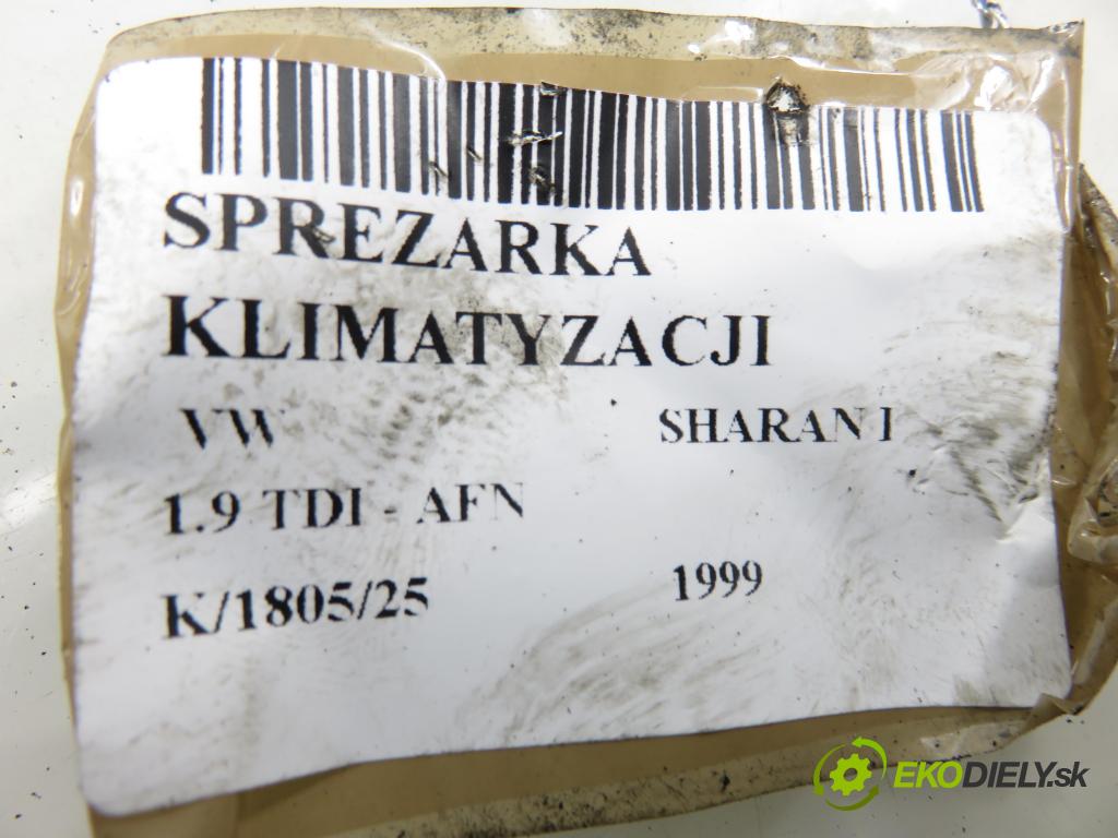 VW SHARAN (7M8, 7M9, 7M6) HB 1999 81,00 1.9 TDI 110 - AFN 1896,00 KOMPRESOR: klimatizácie 7M0820803P ; 95NW19D629CC (Kompresor klimatizácie)