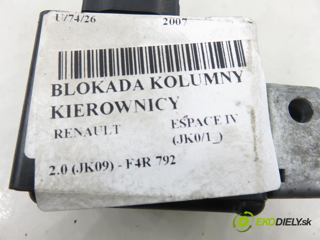 RENAULT ESPACE IV (JK0/1_) MINIVAN 2007 100,00 2.0 (JK09) - F4R 792 1998,00 blokáda tyče volantu 8200033233