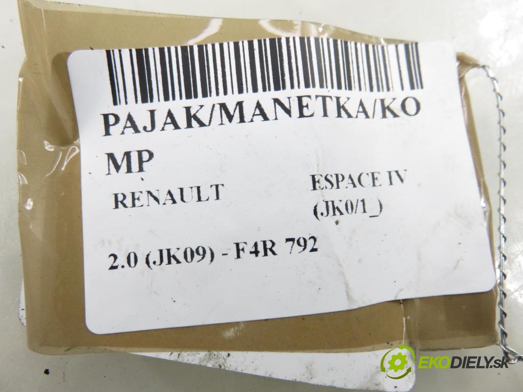 RENAULT ESPACE IV (JK0/1_) MINIVAN 2007 100,00 2.0 (JK09) - F4R 792 1998,00 PAKA/ŘAZENÍ/SADA: 8200328895