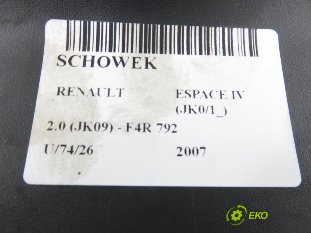 RENAULT ESPACE IV (JK0/1_) MINIVAN 2007 100,00 2.0 (JK09) - F4R 792 1998,00 Priehradka, kastlík