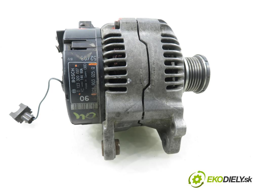 VW SHARAN (7M8, 7M9, 7M6) HB 1999 81,00 1.9 TDI 110 - AFN 1896,00 Alternátor 0123320007 ; 028903025Q (Alternátor)