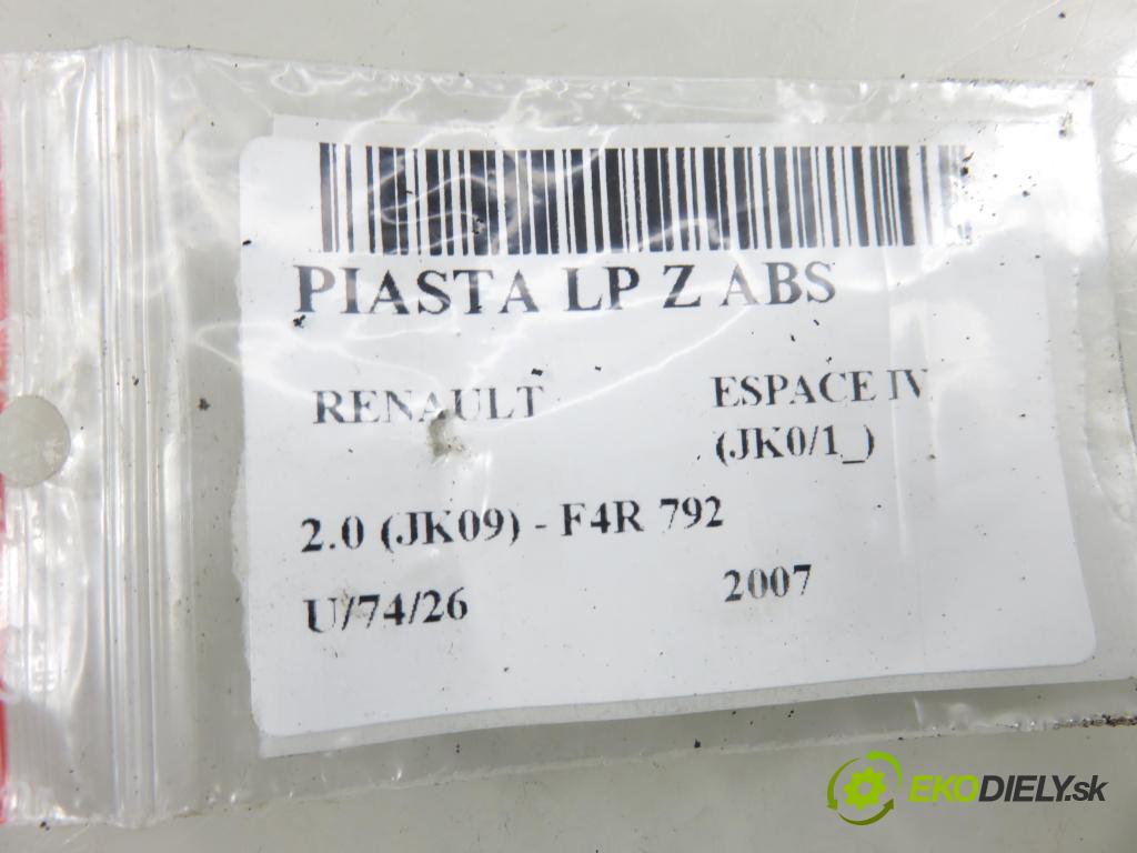 RENAULT ESPACE IV (JK0/1_) MINIVAN 2007 100,00 2.0 (JK09) - F4R 792 1998,00 náboj LP ABS
