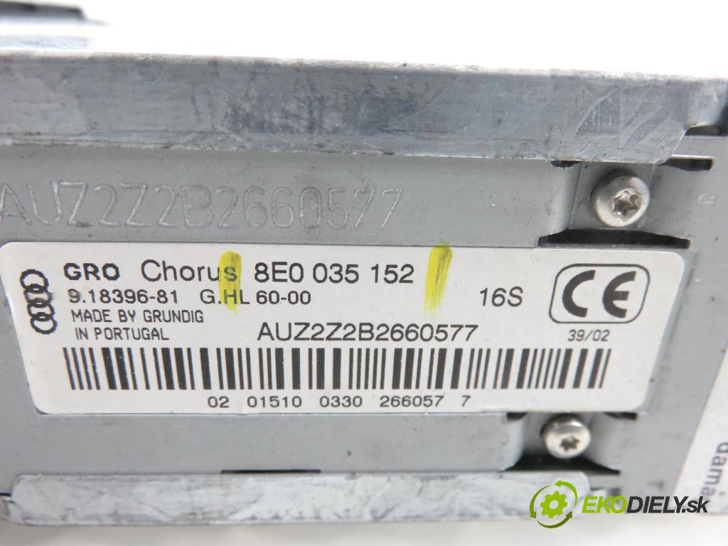 AUDI A4 Avant (8E5, B6) KOMBI 2002 96,00 1.9 TDI - AWX 1896,00 RADIO CD 8E0035152