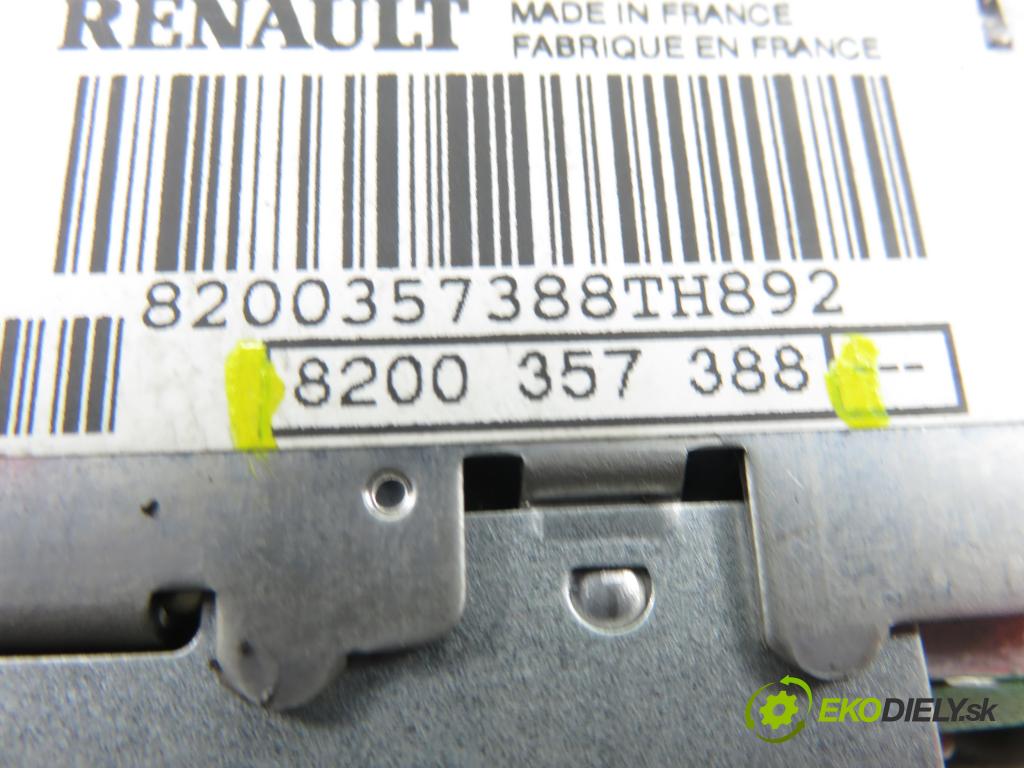 RENAULT MODUS / GRAND MODUS (F/JP0_) HB 2005 55,00 1.2 (JP0C, JP0K, FP0C, FP0K, FP0P, JP0P, JP0T) - D 1149,00 RADIO 8200357388