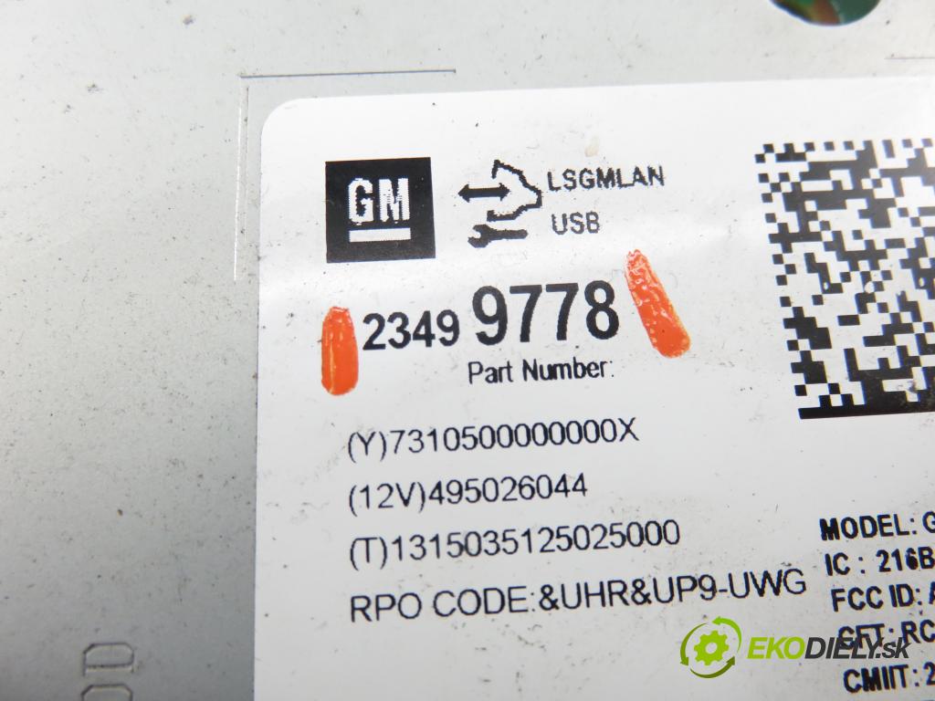 OPEL MOKKA / MOKKA X CROSSOVER 2015 96,00 1.7 CDTI - A 17 DTS 1686,00 RADIO CD 23499778