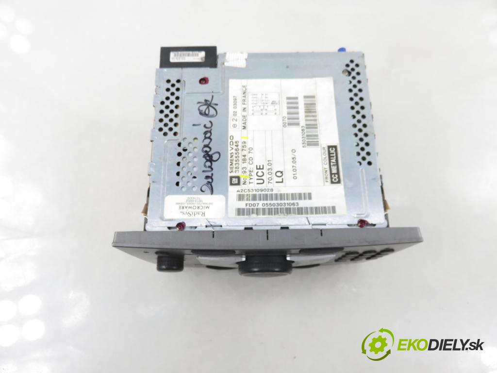 OPEL VECTRA C (Z02) KOMBI 2004 110,00 1.9 CDTI - Z 19 DTH 1910,00 RADIO 93184759