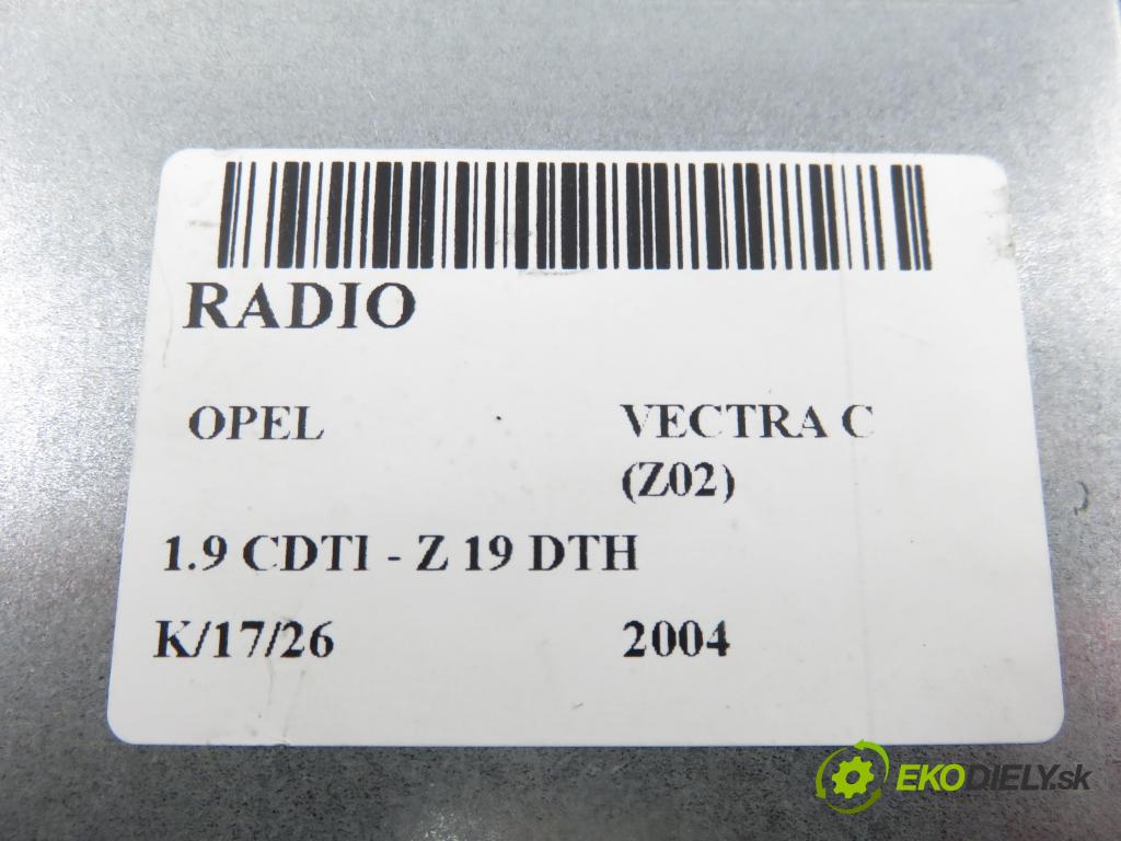 OPEL VECTRA C (Z02) KOMBI 2004 110,00 1.9 CDTI - Z 19 DTH 1910,00 RADIO 93184759