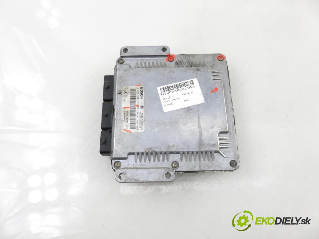 RENAULT TRAFIC II Skrzynia (FL) FURGON 2002 74,00 1.9 dCi - F9Q 760 1870,00 řídící jednotka motora 0281010633