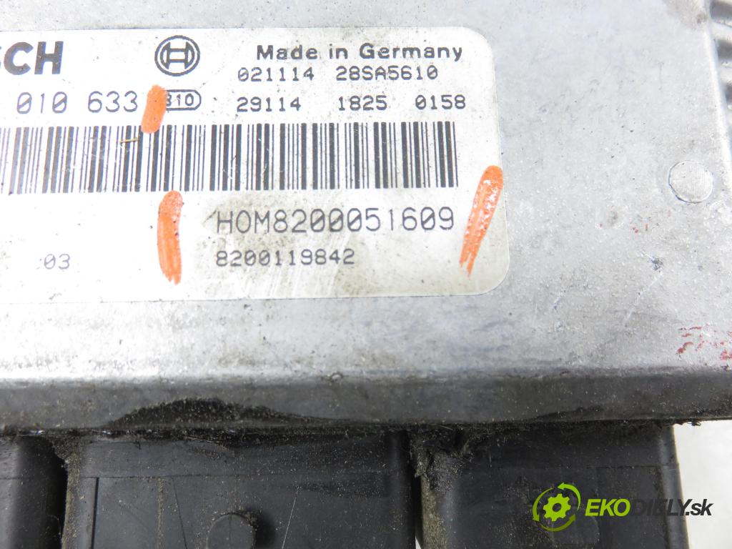 RENAULT TRAFIC II Skrzynia (FL) FURGON 2002 74,00 1.9 dCi - F9Q 760 1870,00 řídící jednotka motora 0281010633