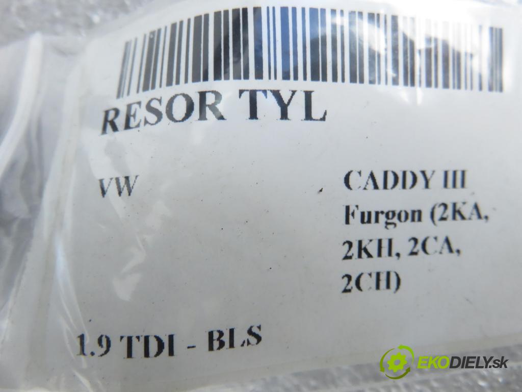 VW CADDY III Furgon (2KA, 2KH, 2CA, 2CH) FURGON 2006 77,00 1.9 TDI - BLS 1896,00 Listové pero zadné