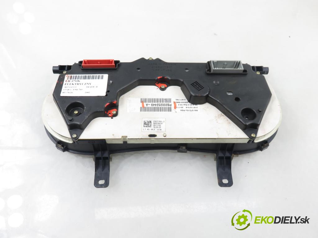 RENAULT TRAFIC II Skrzynia (FL) FURGON 2002 74,00 1.9 dCi - F9Q 760 1870,00 prístrojovka elektrický P8200252449A