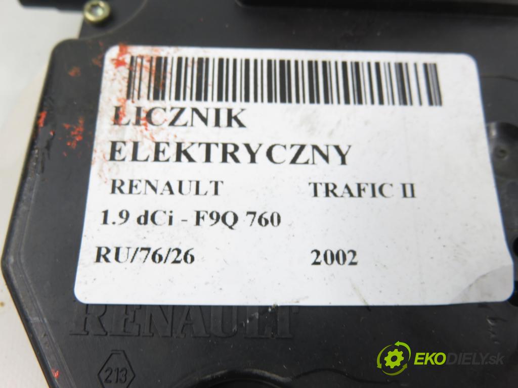 RENAULT TRAFIC II Skrzynia (FL) FURGON 2002 74,00 1.9 dCi - F9Q 760 1870,00 prístrojovka elektrický P8200252449A