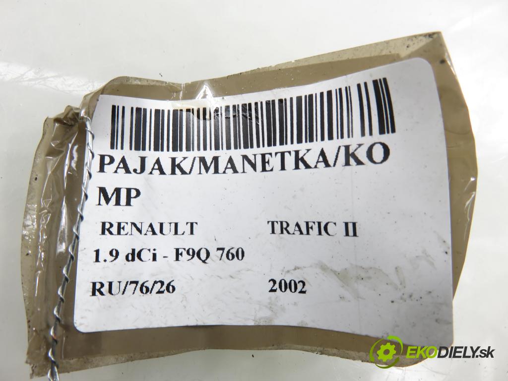RENAULT TRAFIC II Skrzynia (FL) FURGON 2002 74,00 1.9 dCi - F9Q 760 1870,00 páčka/prepínač 8200070265
