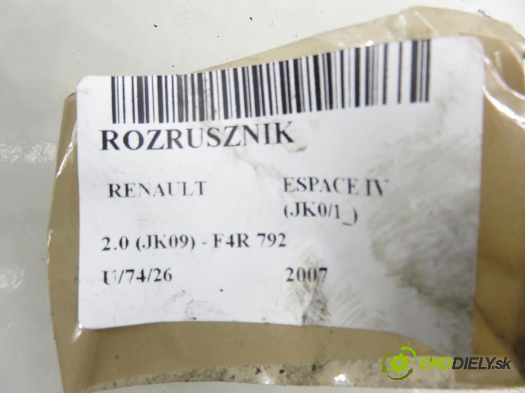 RENAULT ESPACE IV (JK0/1_) MINIVAN 2007 100,00 2.0 (JK09) - F4R 792 1998,00 Štartér 0001106023 (Štartér)