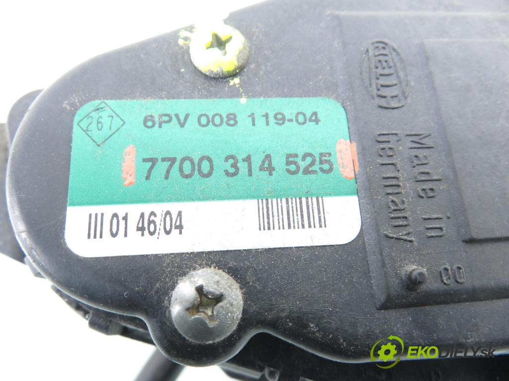 RENAULT MASTER II Skrzynia (FD) FURGON 2004 84,00 2.5 dCi 120 - G9U 724 2464,00 potenciometr plynového pedálu 7700314525 (Potenciometr plynového pedálu)