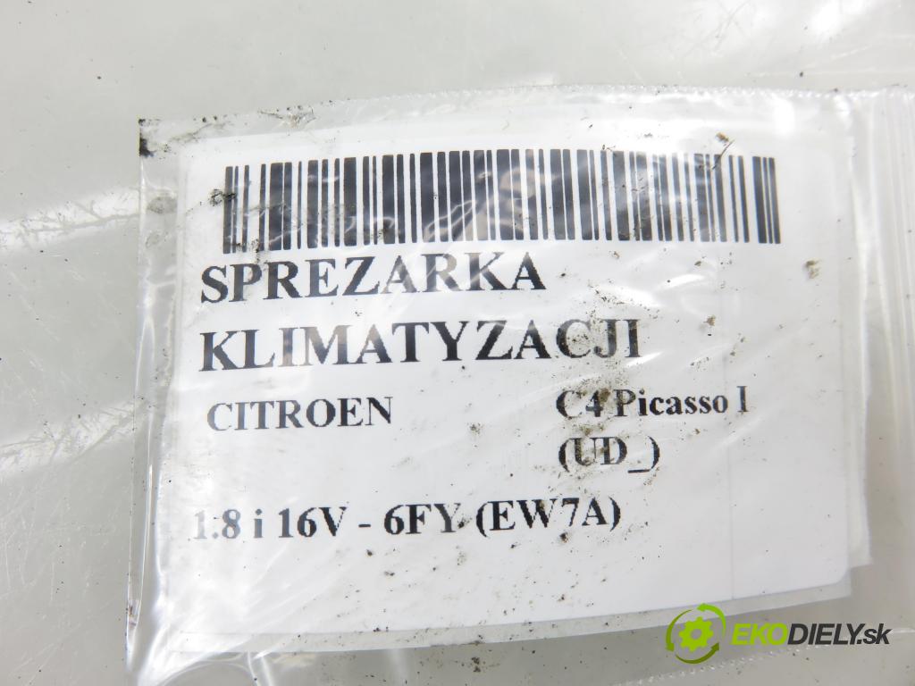 CITROEN C4 Picasso I (UD_) MINIVAN 2007 92,00 1.8 i 16V - 6FY (EW7A) 1749,00 KOMPRESOR: klimatizácie 9651911480 (Kompresor klimatizácie)