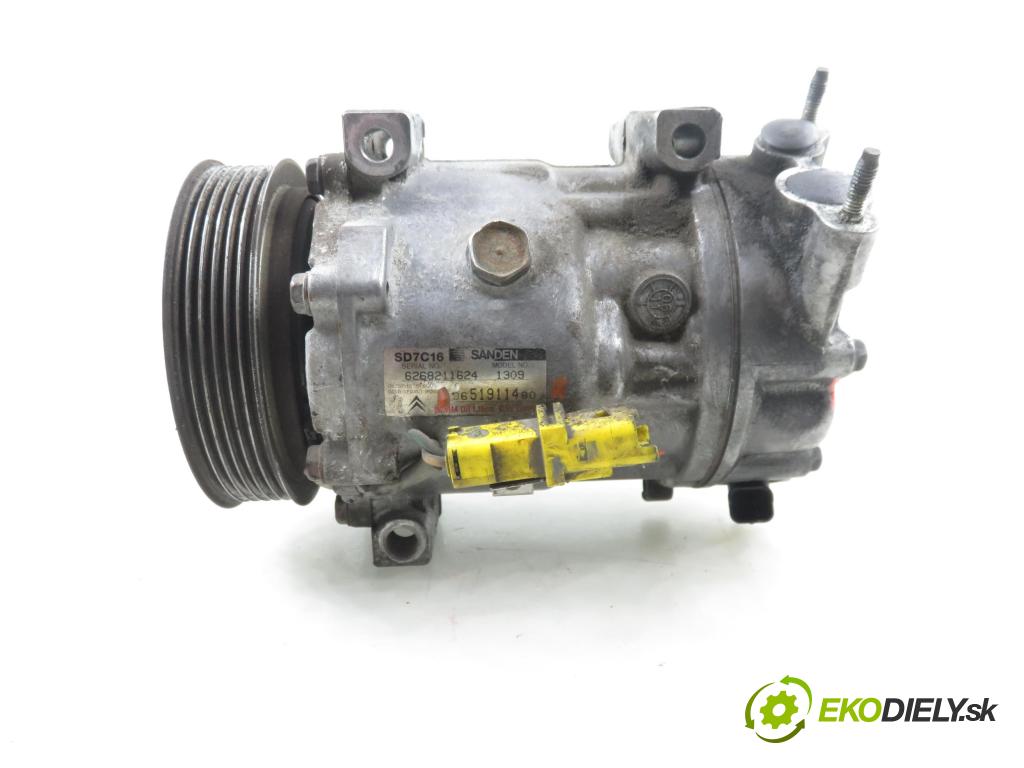 CITROEN C4 Picasso I (UD_) MINIVAN 2007 92,00 1.8 i 16V - 6FY (EW7A) 1749,00 KOMPRESOR: klimatizácie 9651911480 (Kompresor klimatizácie)