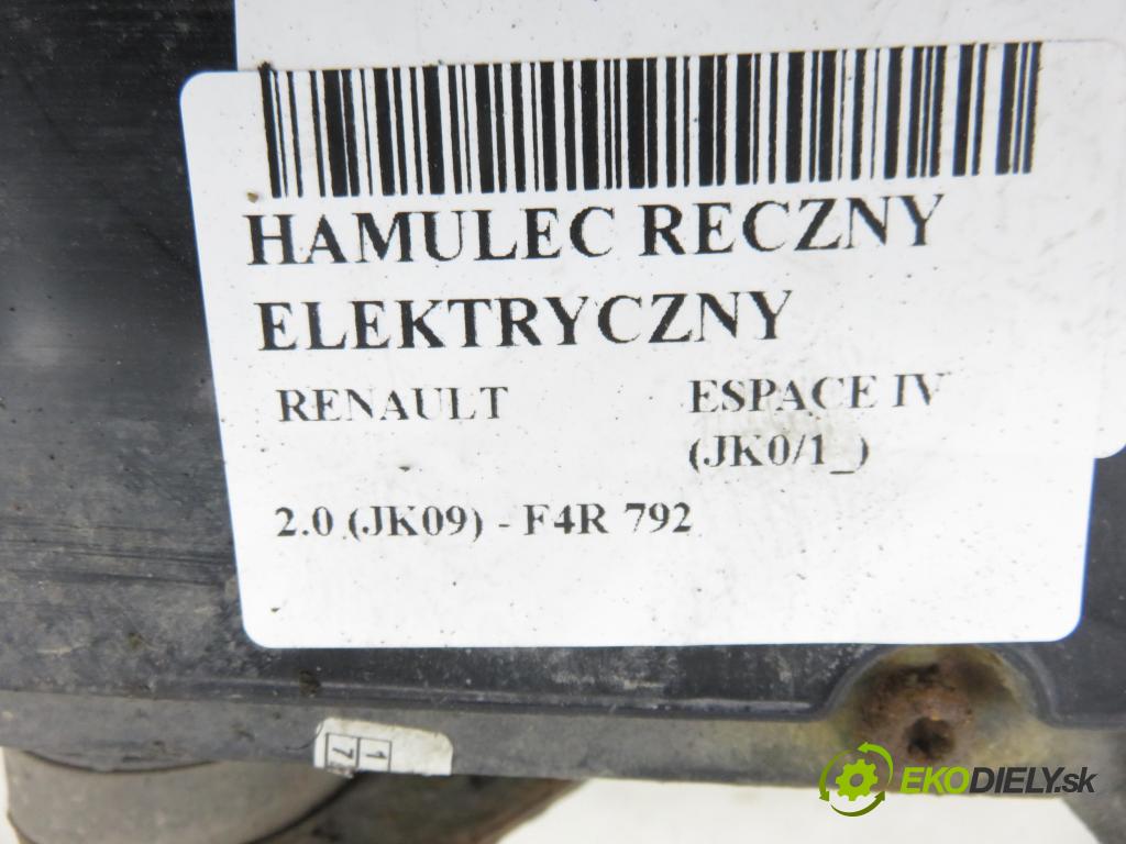 RENAULT ESPACE IV (JK0/1_) MINIVAN 2007 100,00 2.0 (JK09) - F4R 792 1998,00 BRZDA: ručny elektrický 8200418646