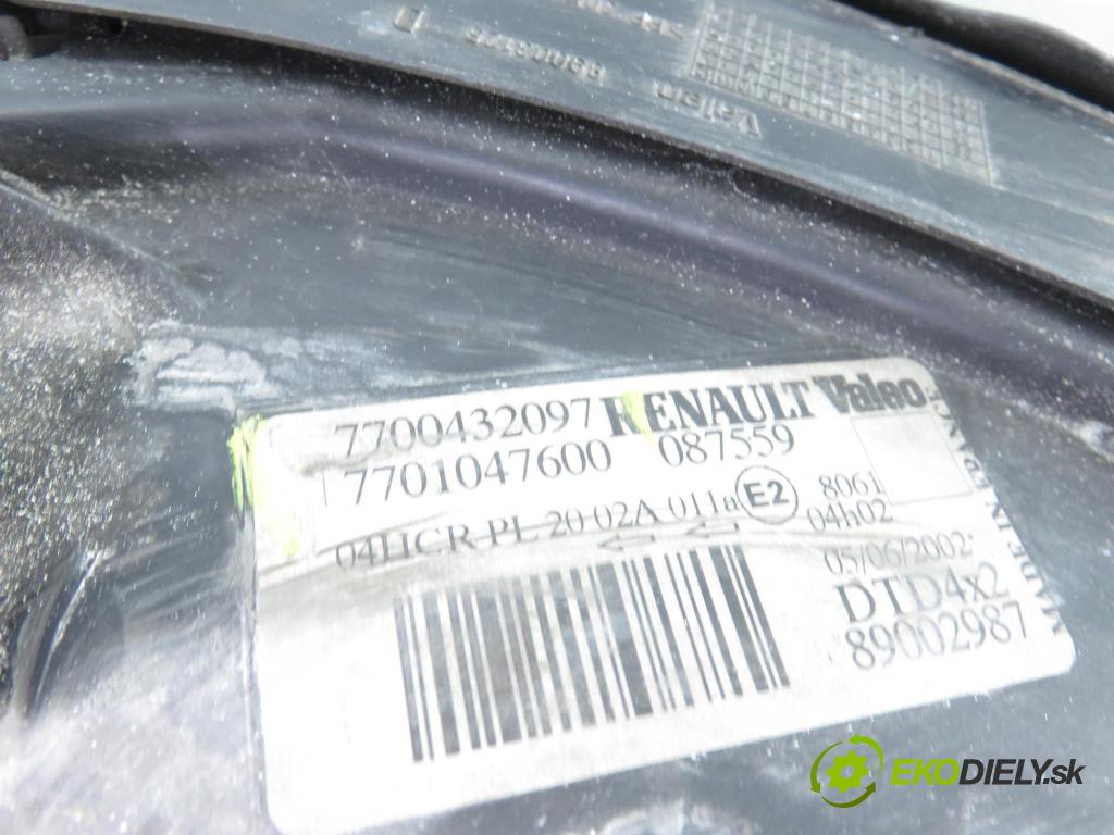 RENAULT SCENIC I (JA0/1_) MINIVAN 2002 0,00 1.6 - K4M 708 1598,00 Svetlo PP 7700432097 ; 7701047600