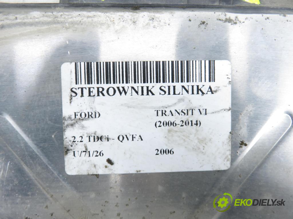 FORD TRANSIT Furgon (FA_ _) FURGON 2006 81,00 2.2 TDCi - QVFA 2198,00 Riadiaca jednotka Motor 6C1112A650AH