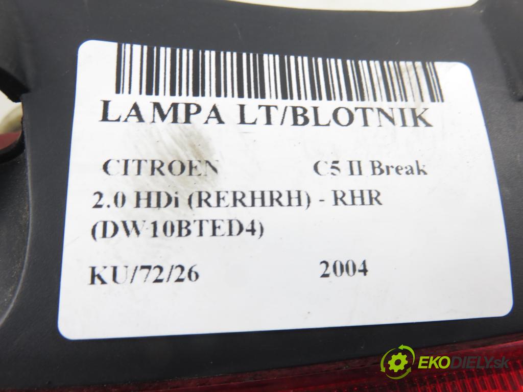 CITROEN C5 II Break (RE_) KOMBI 2004 100,00 2.0 HDi 136 1997,00 Svetlo ľavé zadné
