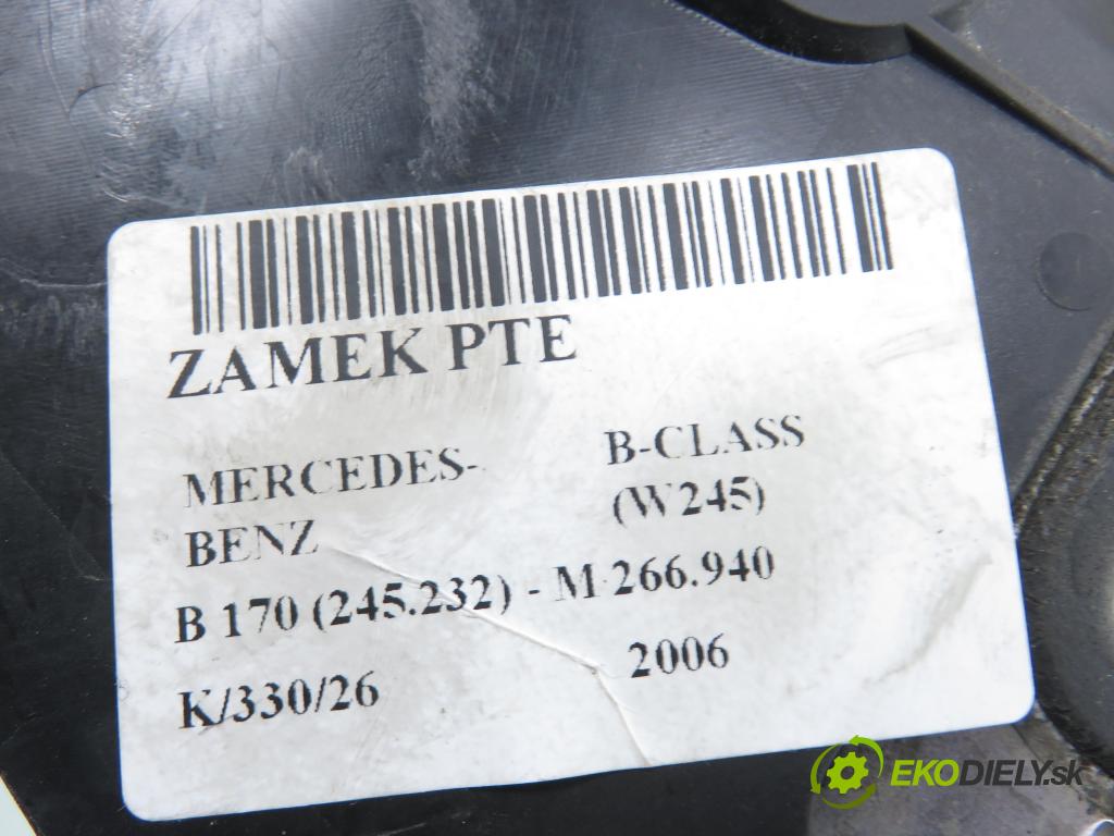 MERCEDES-BENZ KLASA B Sports Tourer (W245) MINIVAN 2006 85,00 B 170 (245.232) - M 266.940 1699,00 zámok PTE 1697302235Q4