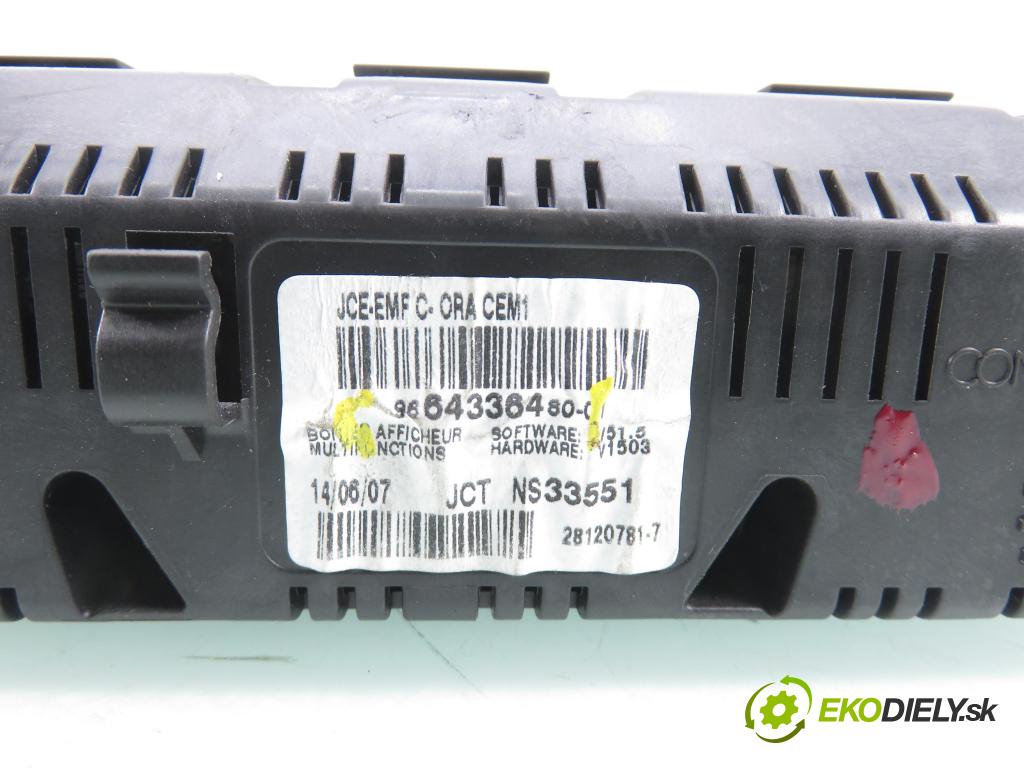 PEUGEOT 308 (4A_, 4C_) HB 2007 110,00 1.6 THP 150 - 5FX (EP6DT) 1598,00 ZOBRAZIT: 9664336480