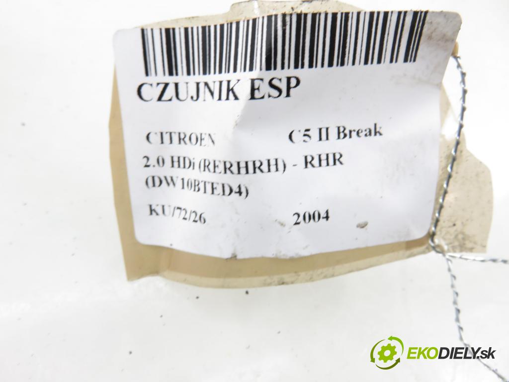 CITROEN C5 II Break (RE_) KOMBI 2004 100,00 2.0 HDi 136 1997,00 Snímač ESP 10098511014