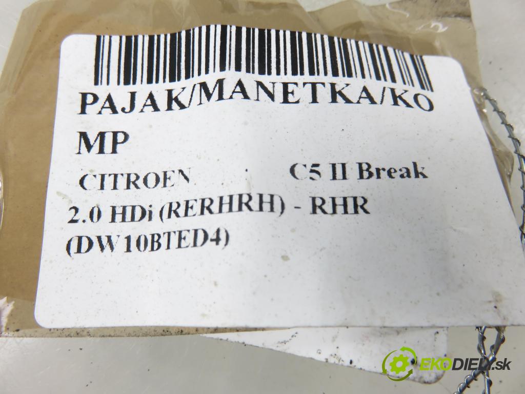 CITROEN C5 II Break (RE_) KOMBI 2004 100,00 2.0 HDi 136 1997,00 páčka/prepínač 96496662XT