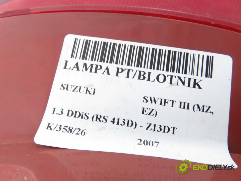 SUZUKI SWIFT III (MZ, EZ) HB 2007 51,00 1.3 DDiS (RS 413D) 69 - Z13DT 1248,00 Svetlo pravé zadné