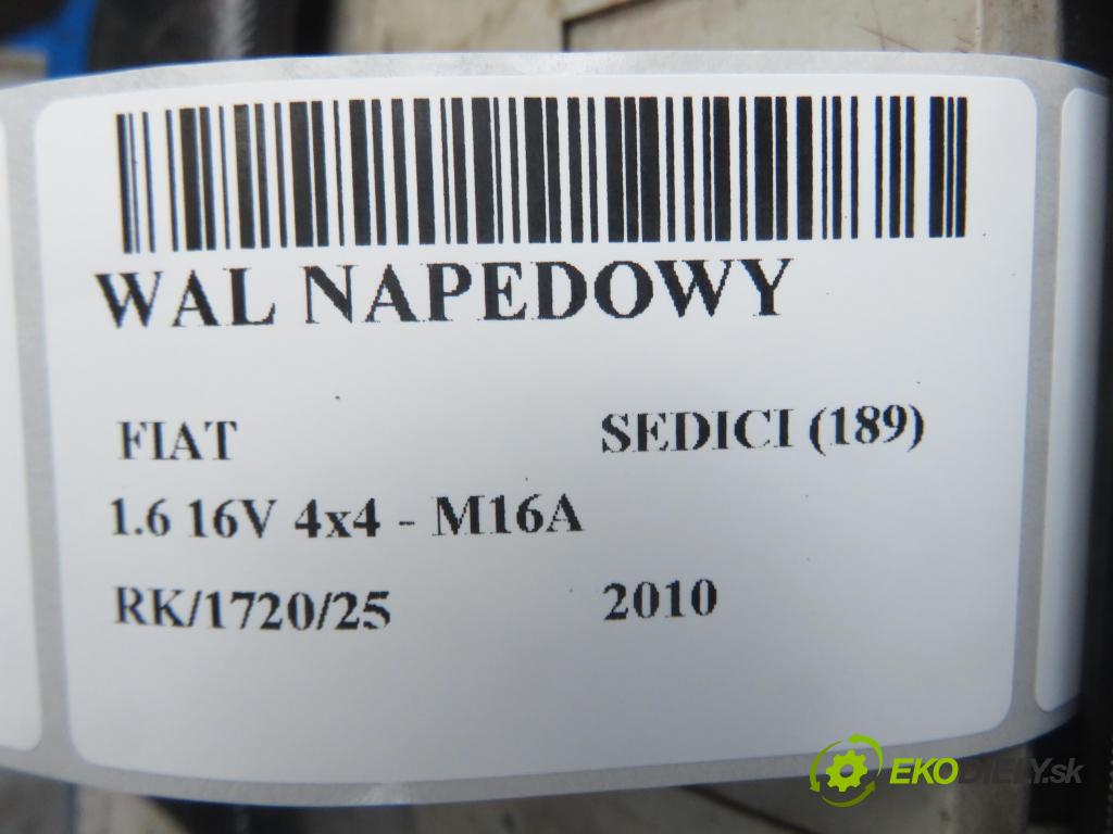 FIAT SEDICI (189_) CROSSOVER 2010 88,00 1.6 16V 120  4x4 - M16A 1586,00 hriadeľ JAZDA: