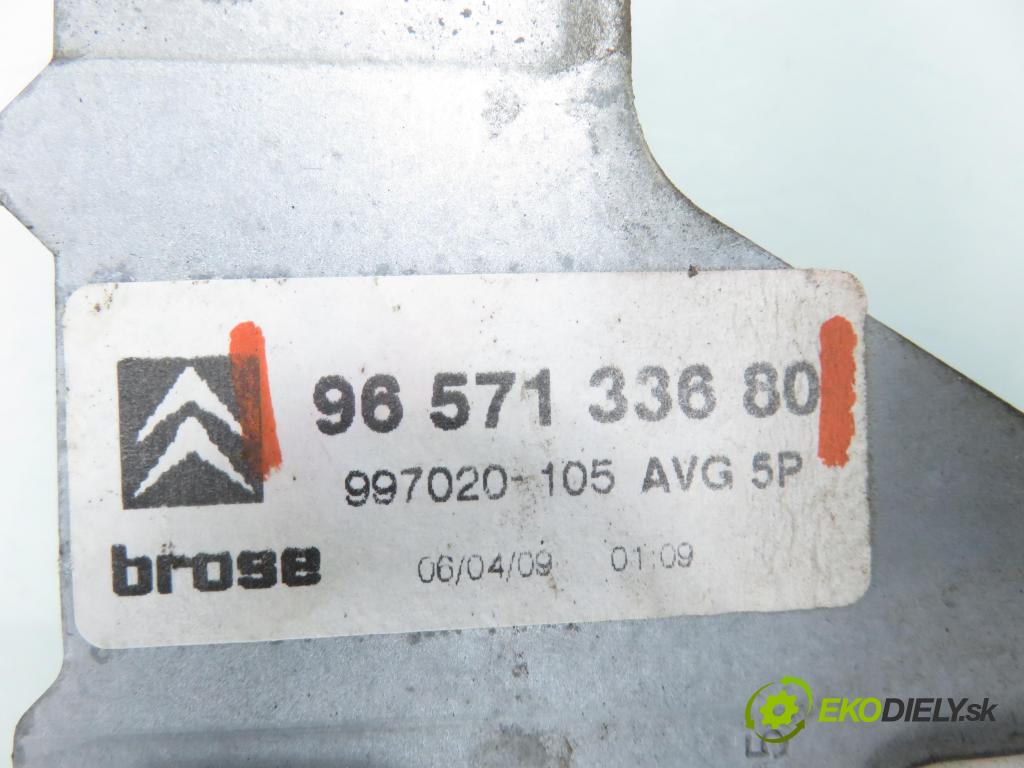 CITROEN C4 I (LC_) HB 2009 65,00 1.4 16V 88 - KFU 1360,00 Mechanizmus okien 9657133680 ; 9681576080