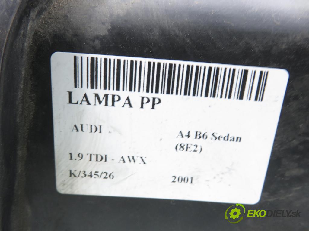 AUDI A4 (8E2, B6) SEDAN 2001 96,00 1.9 TDI PD 130 - AWX 1896,00 Svetlo PP