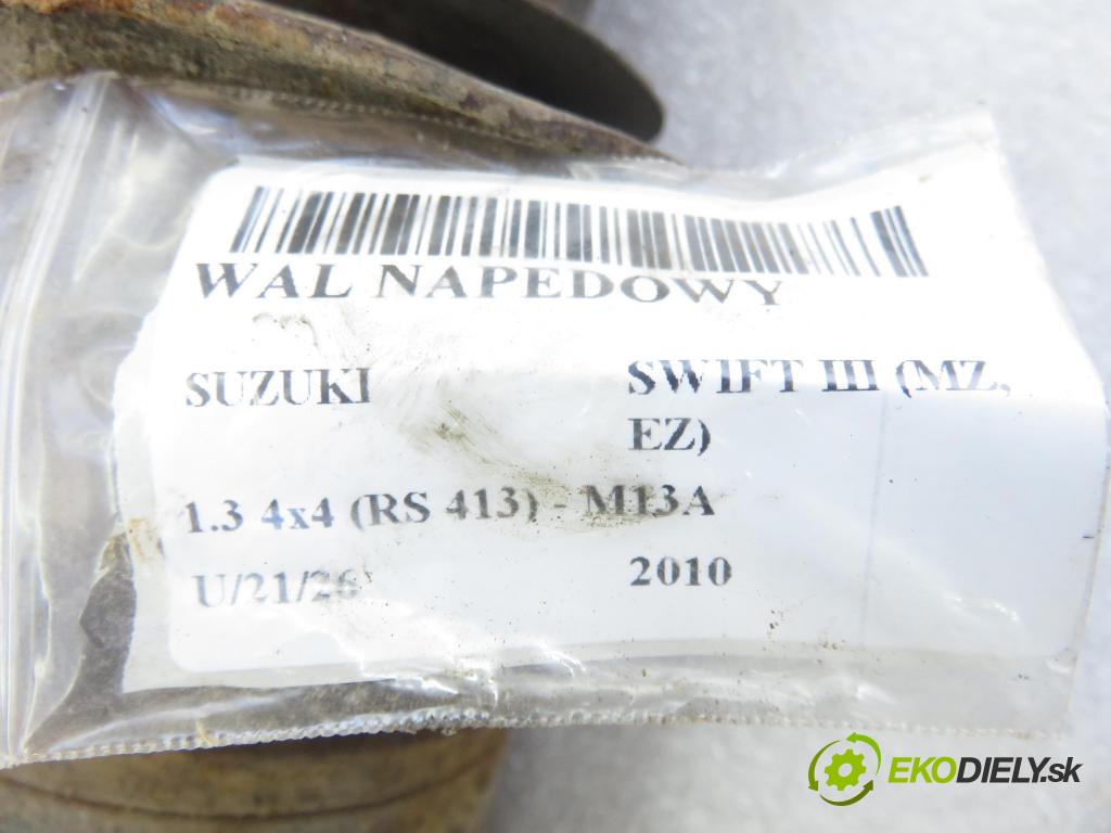 SUZUKI SWIFT III (MZ, EZ) HB 2010 68,00 1.3 4x4 (RS 413) - M13A 1328,00 hriadeľ JAZDA: