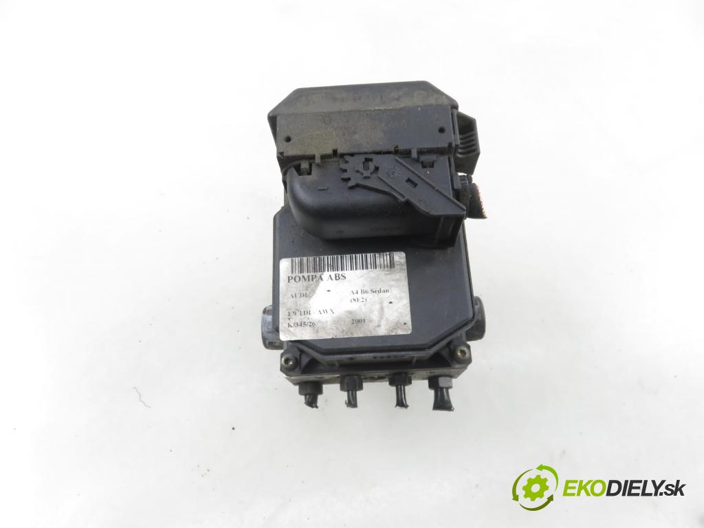 AUDI A4 (8E2, B6) SEDAN 2001 96,00 1.9 TDI PD 130 - AWX 1896,00 pumpa ABS 0265950011 ; 0265225048 (Pumpa ABS)