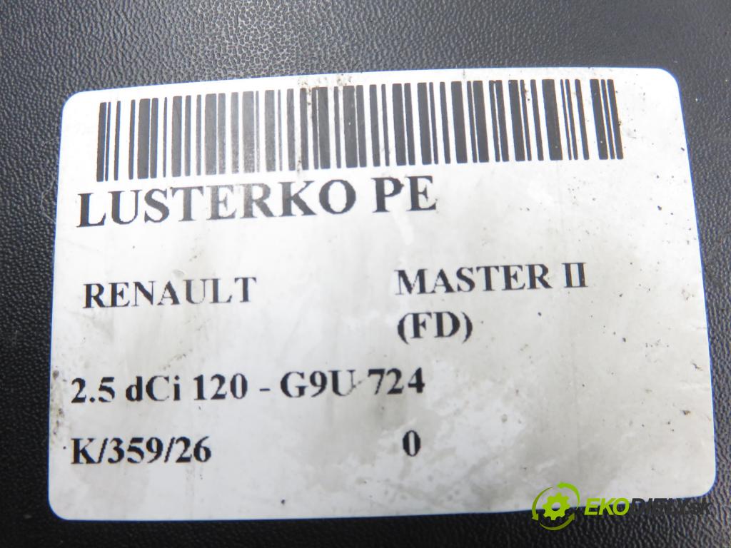 RENAULT MASTER II Skrzynia (FD) FURGON 2004 84,00 2.5 dCi 120 - G9U 724 2464,00 Spätné zrkadlo