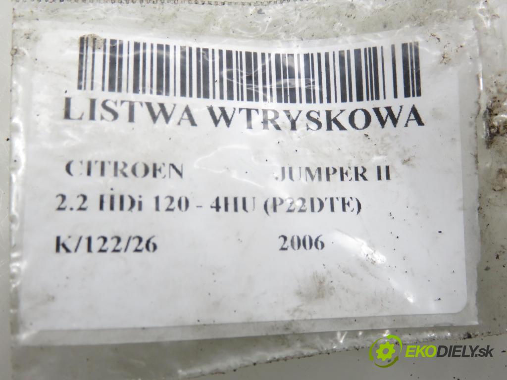 CITROEN JUMPER Skrzynia FURGON 2006 88,00 2.2 HDi 120 - 4HU (P22DTE) 2198,00 Lišta vstrekovacia 55PP0501 (Vstrekovacia lišta)