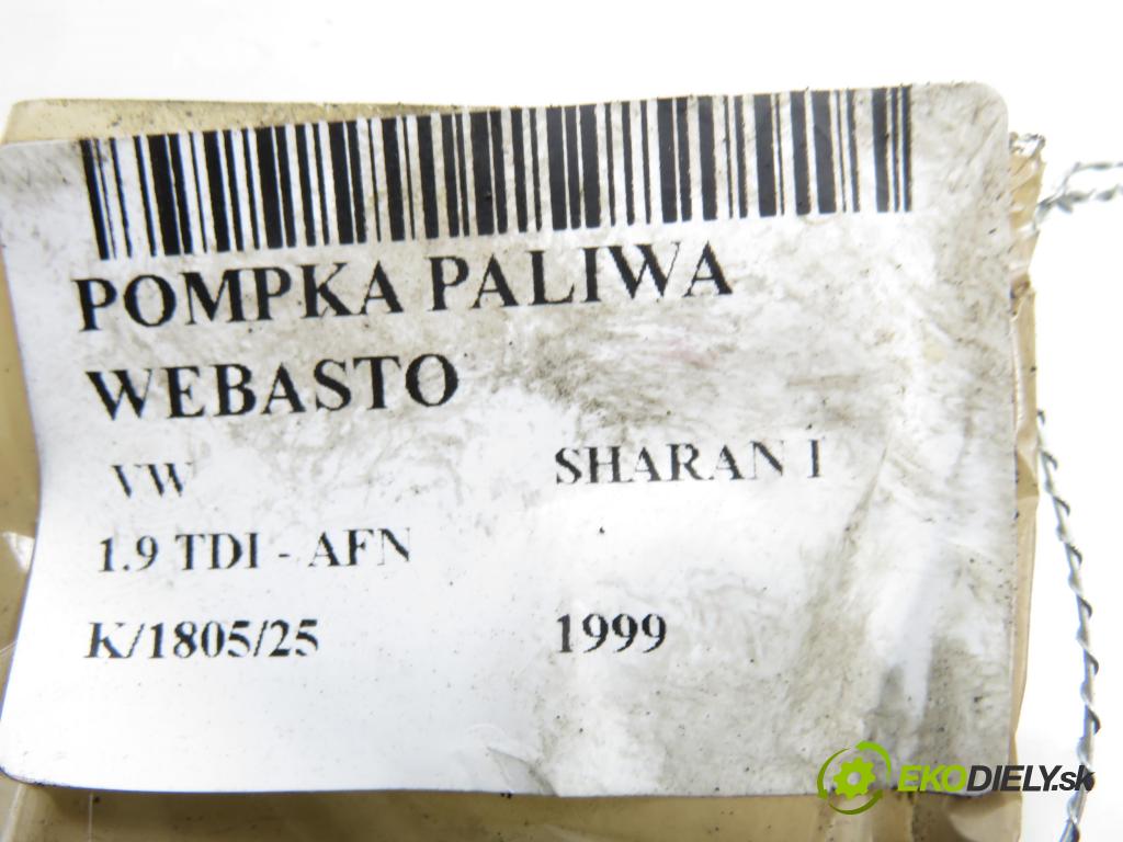VW SHARAN (7M8, 7M9, 7M6) HB 1999 81,00 1.9 TDI 110 - AFN 1896,00 pumpa paliva Webasto 25186445
