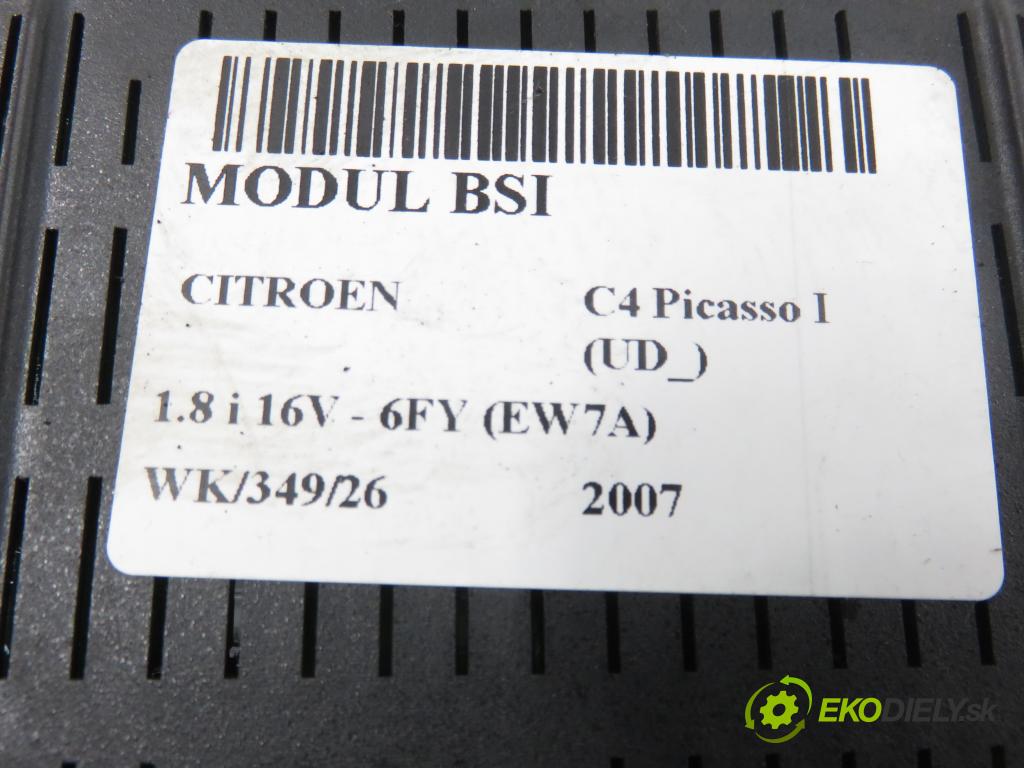 CITROEN C4 Picasso I (UD_) MINIVAN 2007 92,00 1.8 i 16V - 6FY (EW7A) 1749,00 MODUL BSI 9663510180
