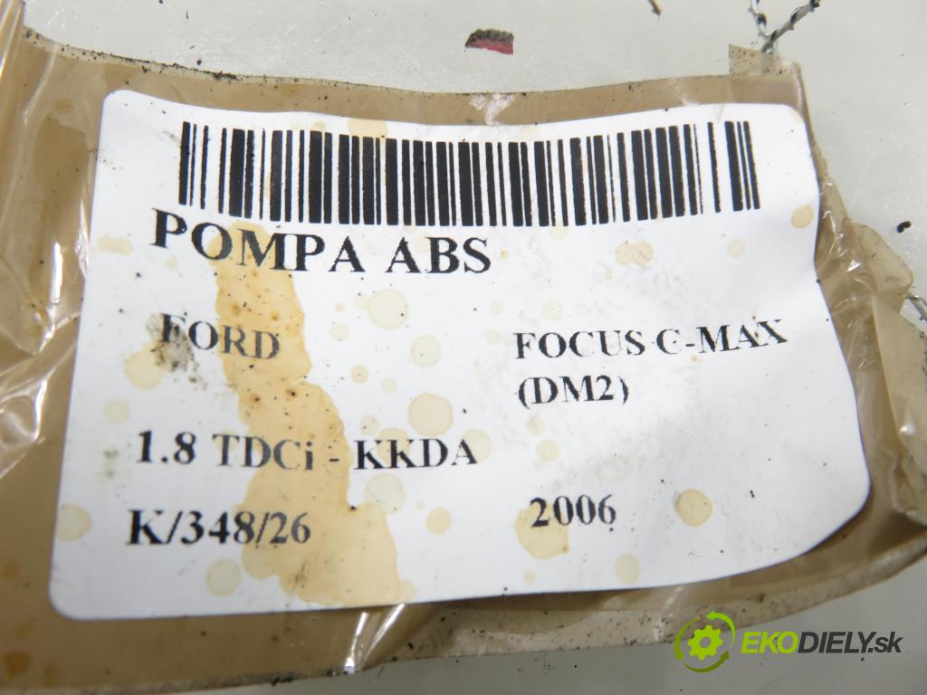 FORD FOCUS C-MAX (DM2) MINIVAN 2006 85,00 1.8 TDCi - KKDA 1753,00 Pumpa ABS 3M512M110JA ; 10097001243 ; 10020700714 (Pumpa ABS)