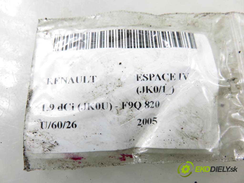 RENAULT ESPACE IV (JK0/1_) MINIVAN 2005 85,00 1.9 dCi 116 - F9Q 820 1870,00 vstrekovač 8200100272 ; 0445110110B (Vstrekovač paliva)