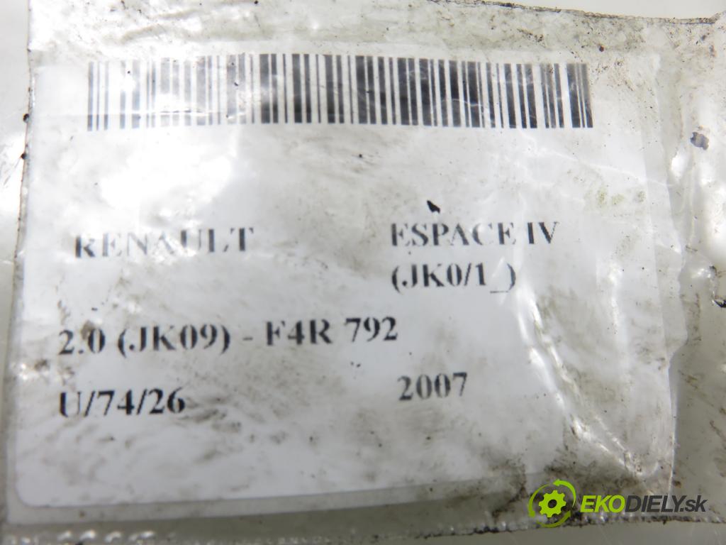 RENAULT ESPACE IV (JK0/1_) MINIVAN 2007 100,00 2.0 (JK09) - F4R 792 1998,00 Koleso vačky Vačkový hriadeľ: 782671