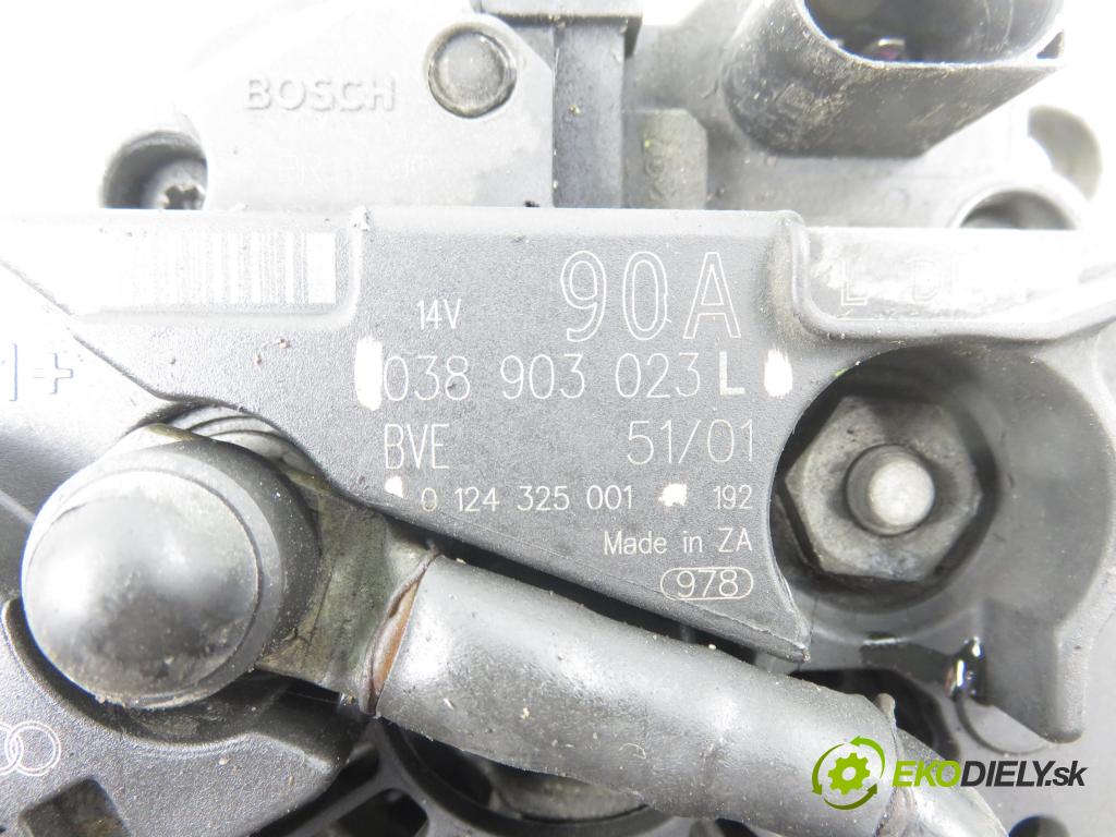 VW GOLF IV Variant (1J5) KOMBI 2002 96,00 1.9 TDI - ASZ 1896,00 Alternátor 038903023L ; 0124325001 (Alternátor)