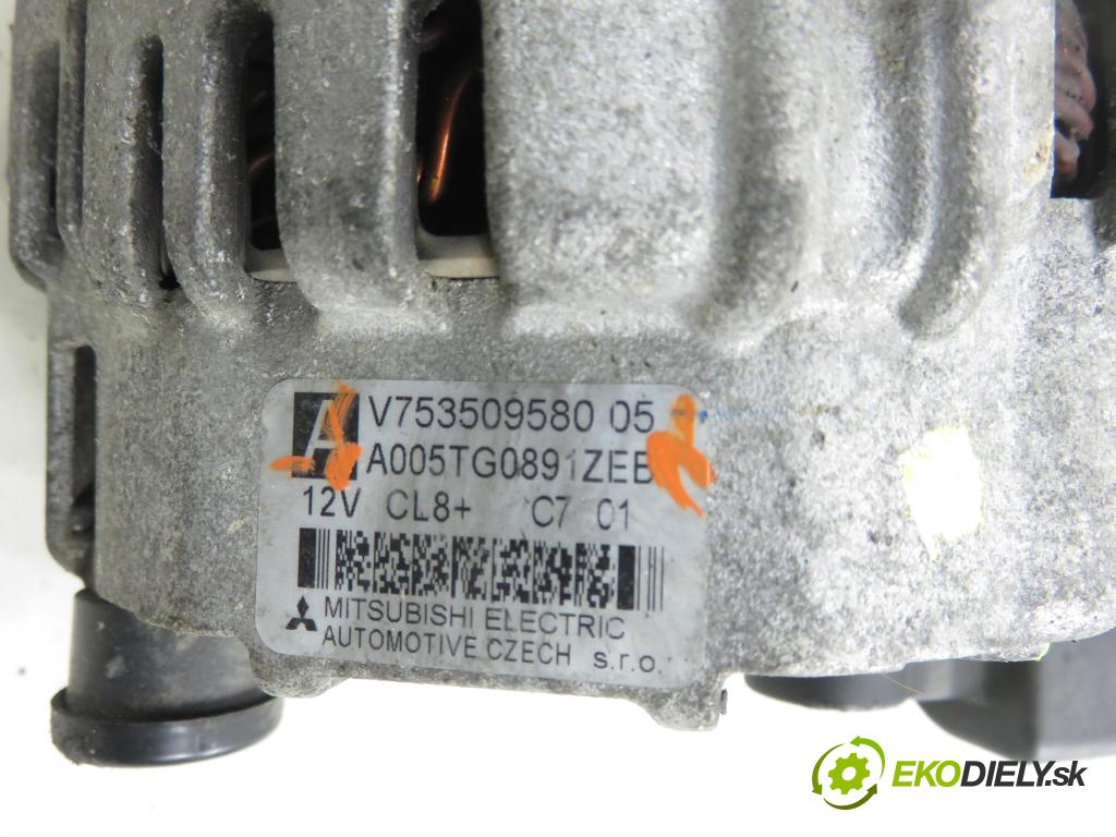 PEUGEOT 308 (4A_, 4C_) HB 2007 110,00 1.6 THP 150 - 5FX (EP6DT) 1598,00 Alternátor A005TG0891ZEB ; V75350958005 (Alternátor)