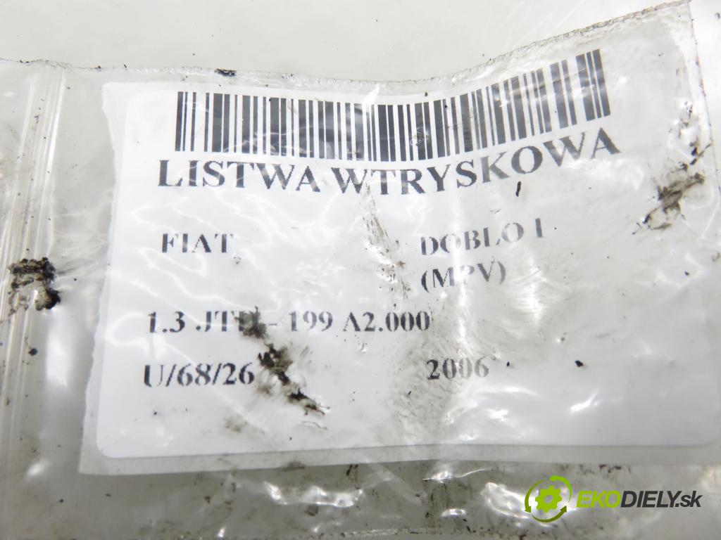 FIAT DOBLO nadwozie wielkoprzestrzenne (MPV) (119_, 223_) KOMBIVAN 2006 55,00 1.3 JTD - 199 A2.000 1248,00 Lišta vstrekovacia 55200517 ; 0281002507 ; 0445214086 (Vstrekovacia lišta)