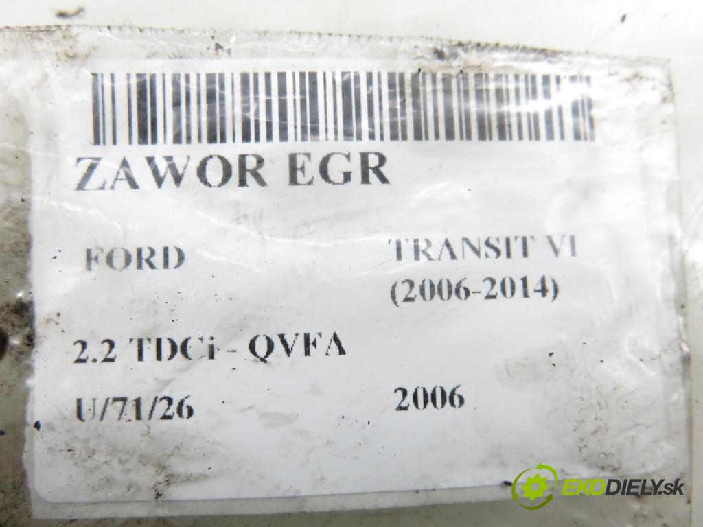 FORD TRANSIT Furgon (FA_ _) FURGON 2006 81,00 2.2 TDCi - QVFA 2198,00 VENTIL EGR 2002282 ; NRF2002282